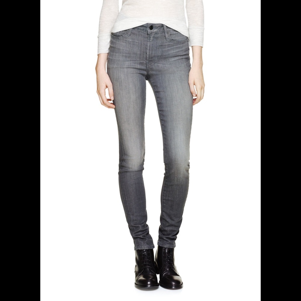 The castings grey mid rise skinny jeans 25